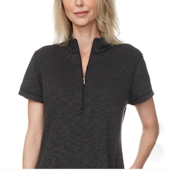 Legendary Outfitters Ladies' Quarter Zip Dress with Pockets Black - Picture 4 of 7